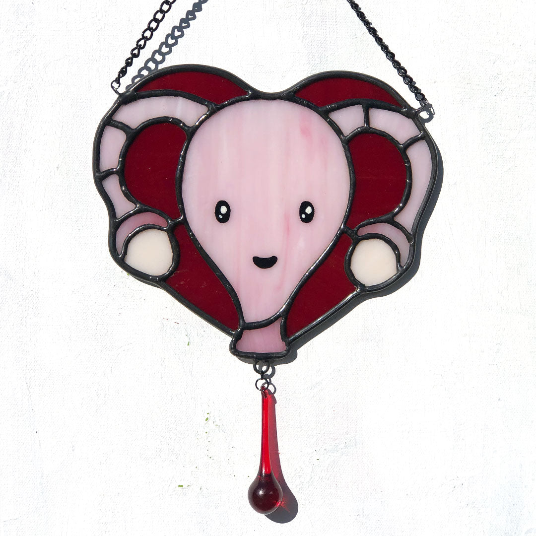 Totally Cuterus Uterus, stained glass