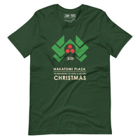 Forest green colour t-shirt variation of Nakatomi Plaza Die Hard t-shirt