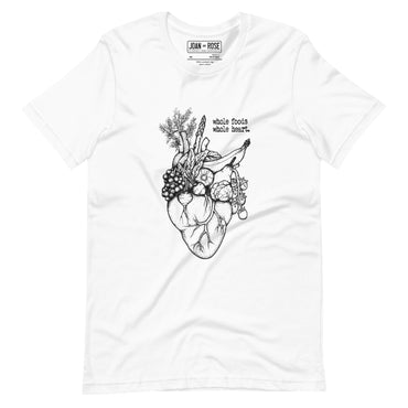 White version of Whole foods, Whole heart t-shirt